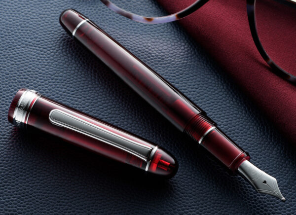 Platinum 3776 Century Bourgogne Red Silver fountain pen