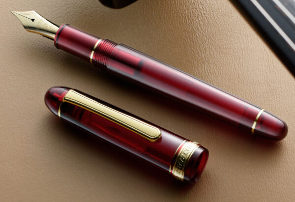 platinum 3776 century bourgogne red fountain pen