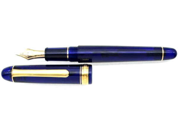 Platinum 3776 Century Chartres Blue Gold Music Pen