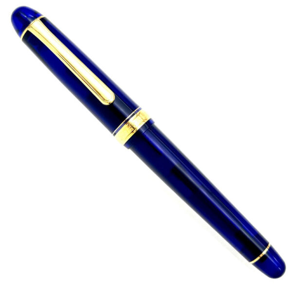 Platinum 3776 Century Chartres Blue Gold Music Pen