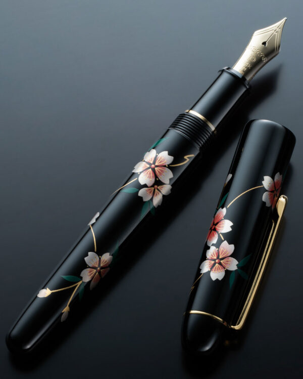 platinum 3776 urushi mak-e sakura fountain pen