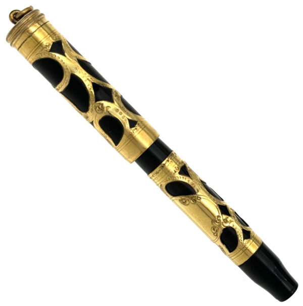 Parker No 16 Gold-Filled Metal Filagree fountain pen