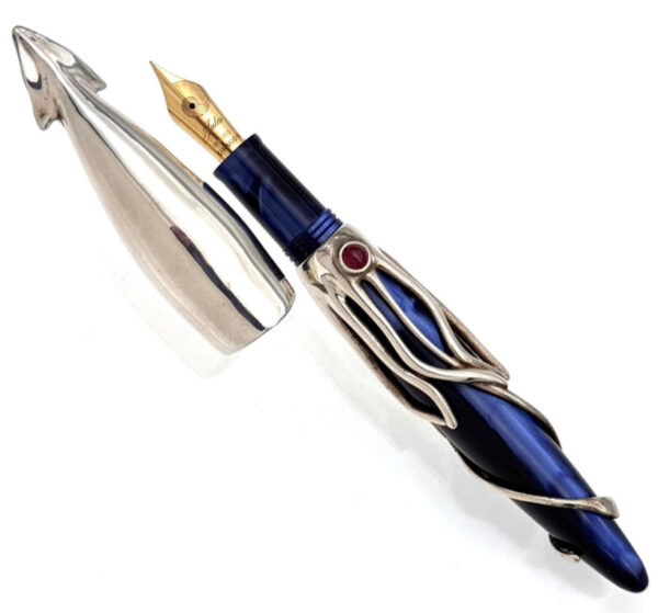 Dragon Studios Sterling Silver Jules Verne Squid Limited Edition fountain pen