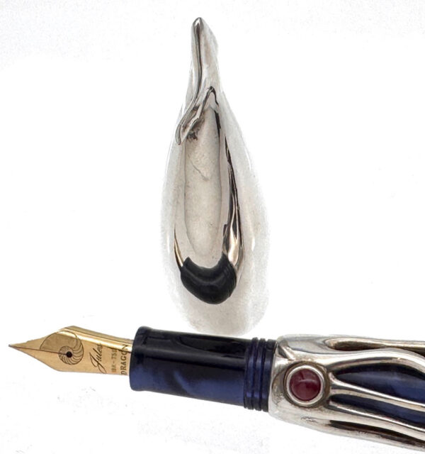 Dragon Studios Sterling Silver Jules Verne Squid Limited Edition fountain pen