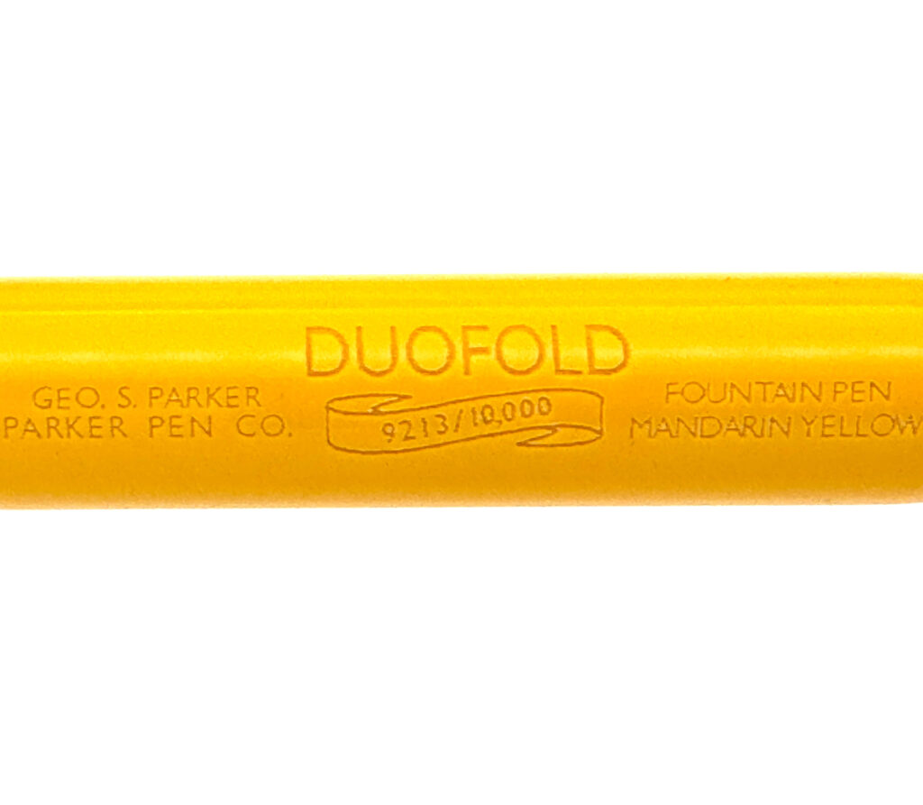 Parker Duofold Centennial Mandarin Yellow Limited Edition fountain pen