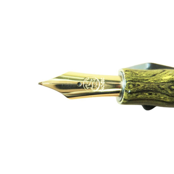 Eboya Kyouka Medium Kougetsu Yellow Fountain Pen