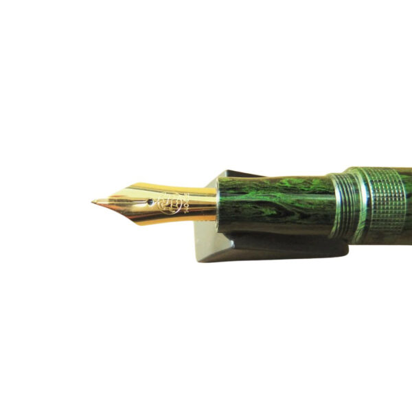 Eboya Medium Kyouka Kunpuu Green fountain pen