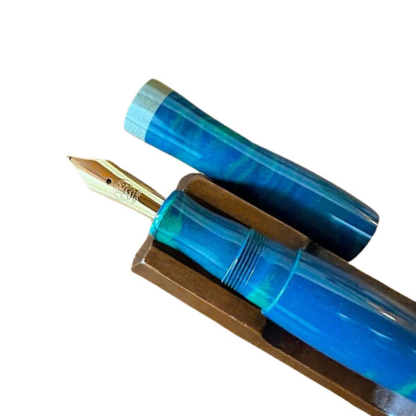 Eboya Nalu Life Ocean Blue Beige fountain pen