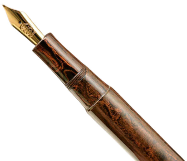 Eboya Yuzen Nichibo Orange fountain pen