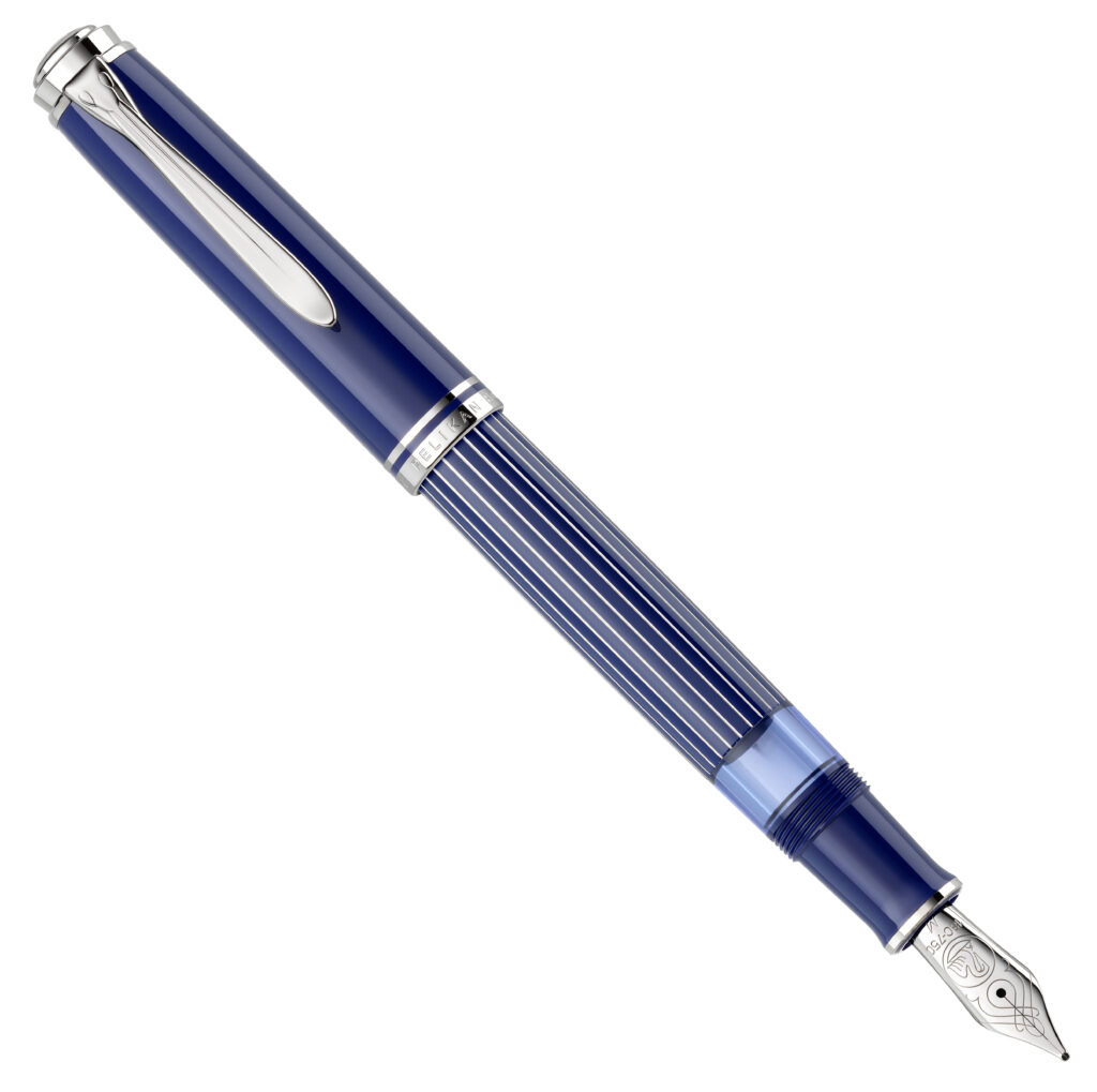 Pelikan Souveran M815 Metal Striped Blue Special Edition fountain pen