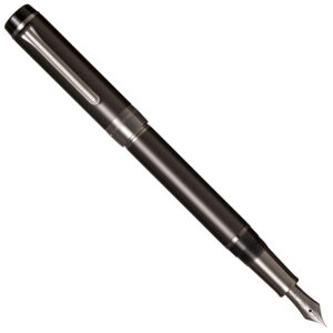 Sailor Cylint Matte Black Stainless Steel fountain pen posted