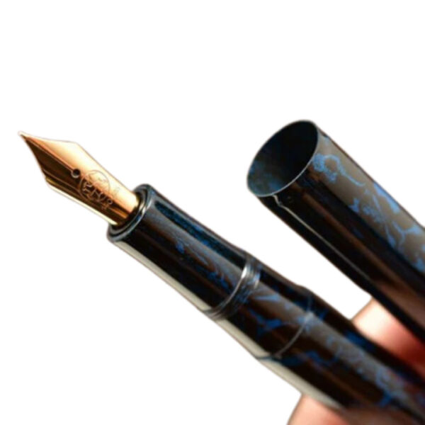 Eboya Yuzen Shinkai Blue fountain pen