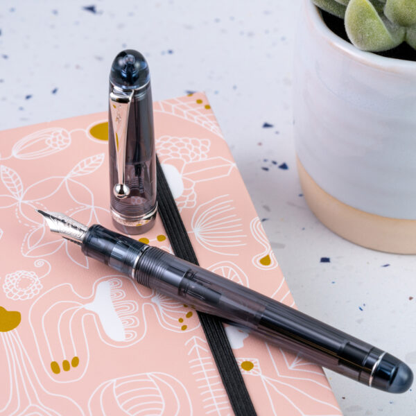 Pilot Custom 74 Smoke Demonstrator fountain pen and notepad