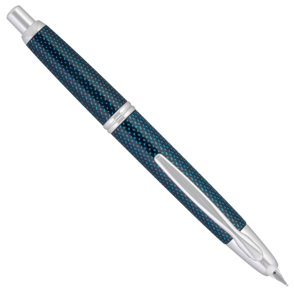 Pilot Vanishing Point Blue Carbonesque fountain pen