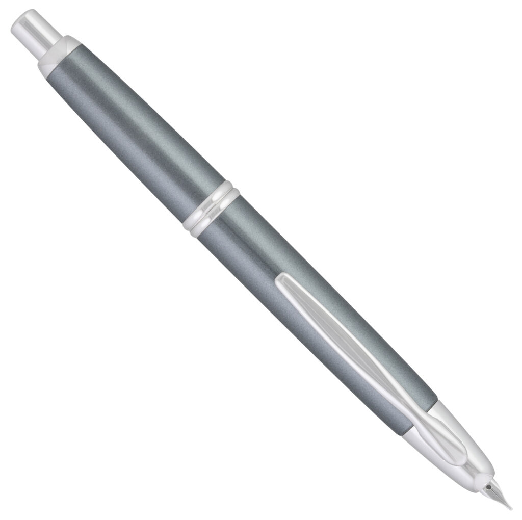 Pilot Vanishing Point Gun Metal Rhodium fountain pen