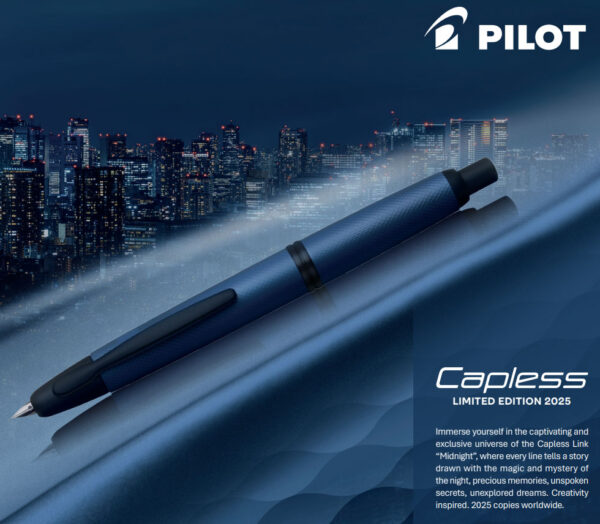 Pilot Vanishing Point Link Midnight Limited Edition fountain pen graphic