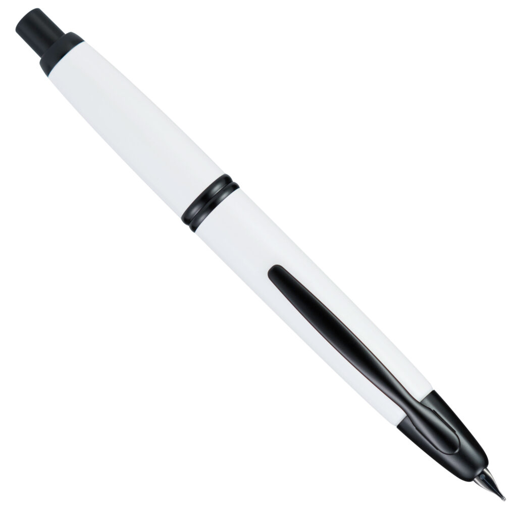 Pilot Vanishing Point White Black Matte