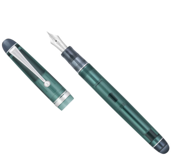 Pilot Custom 74 Forest Green Demonstrator - cap and barrel
