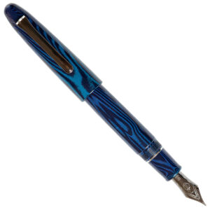 Sailor King of Pen Ebonite Blue Phoenix fountain pen posted