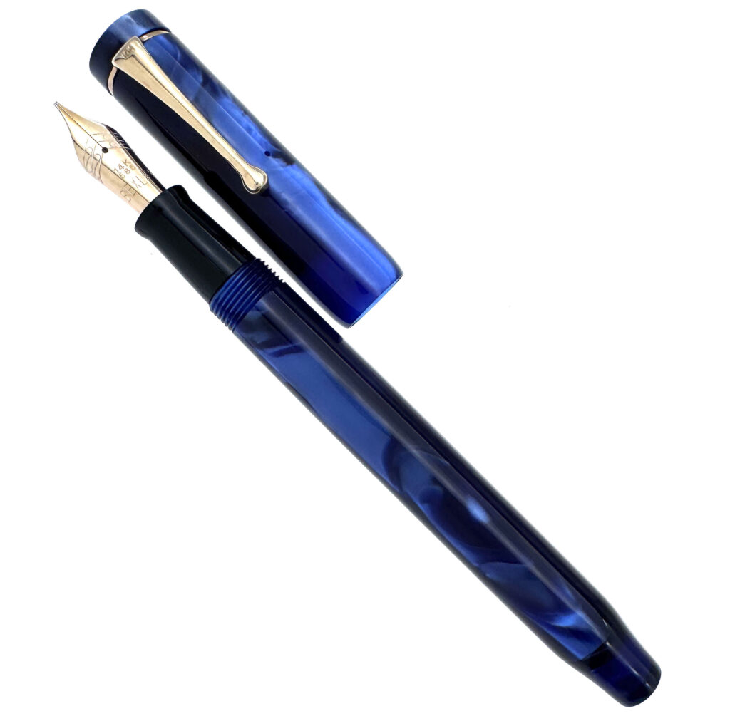 Bexley Blue Deluxe Limited Edition fountain pen - uncapped