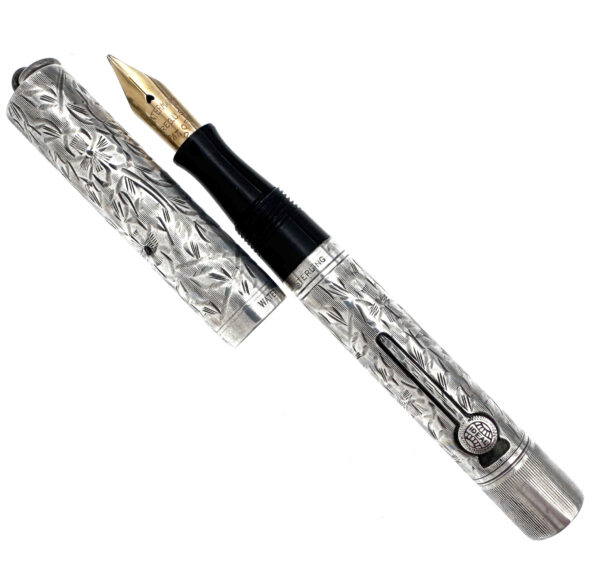 Waterman 452 1/2 V Sterling Silver fountain pen - open