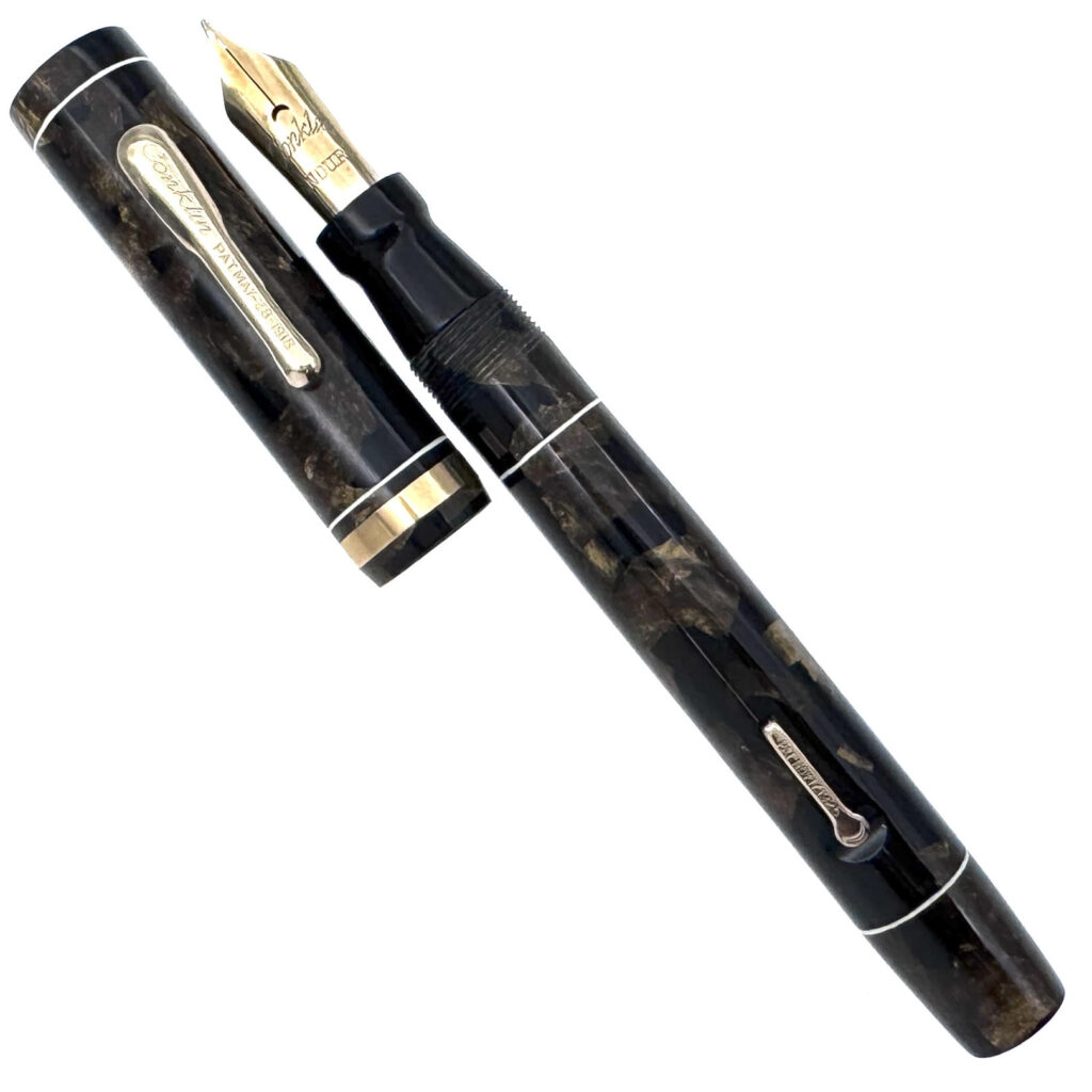 Conklin Endura Senior Black and Bronze Celluloid - cap off