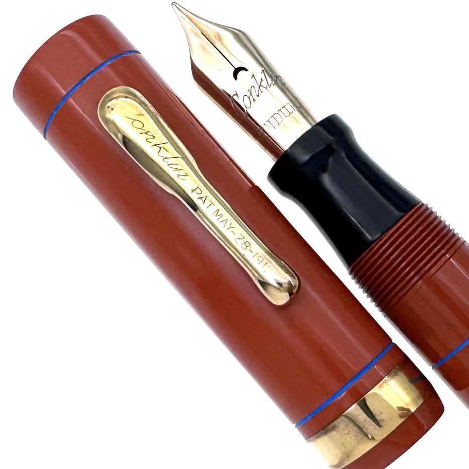 Conklin Endura Senior Red Celluloid - cap and nib