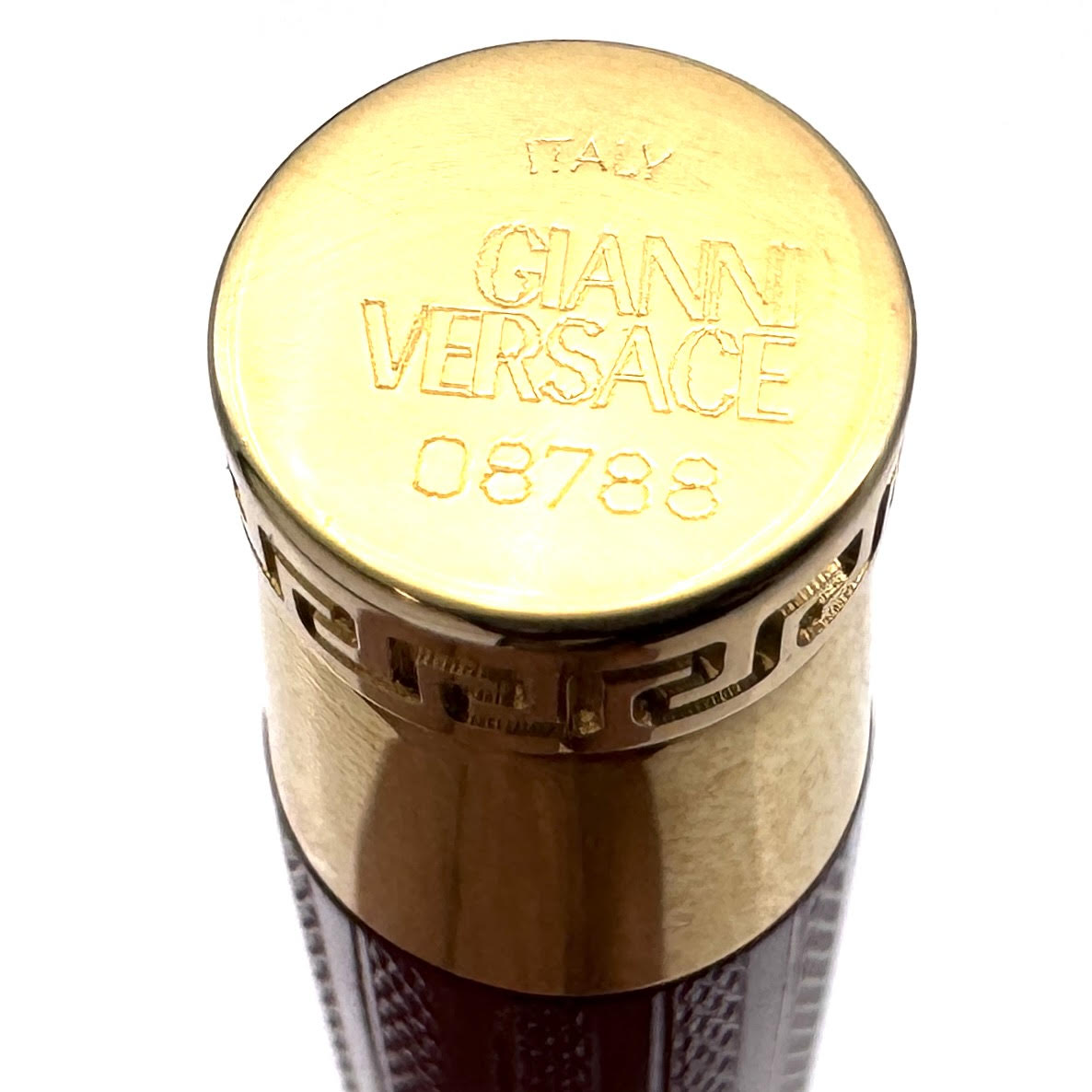 OMAS for Gianni Versace Burgundy Gold - name stamp