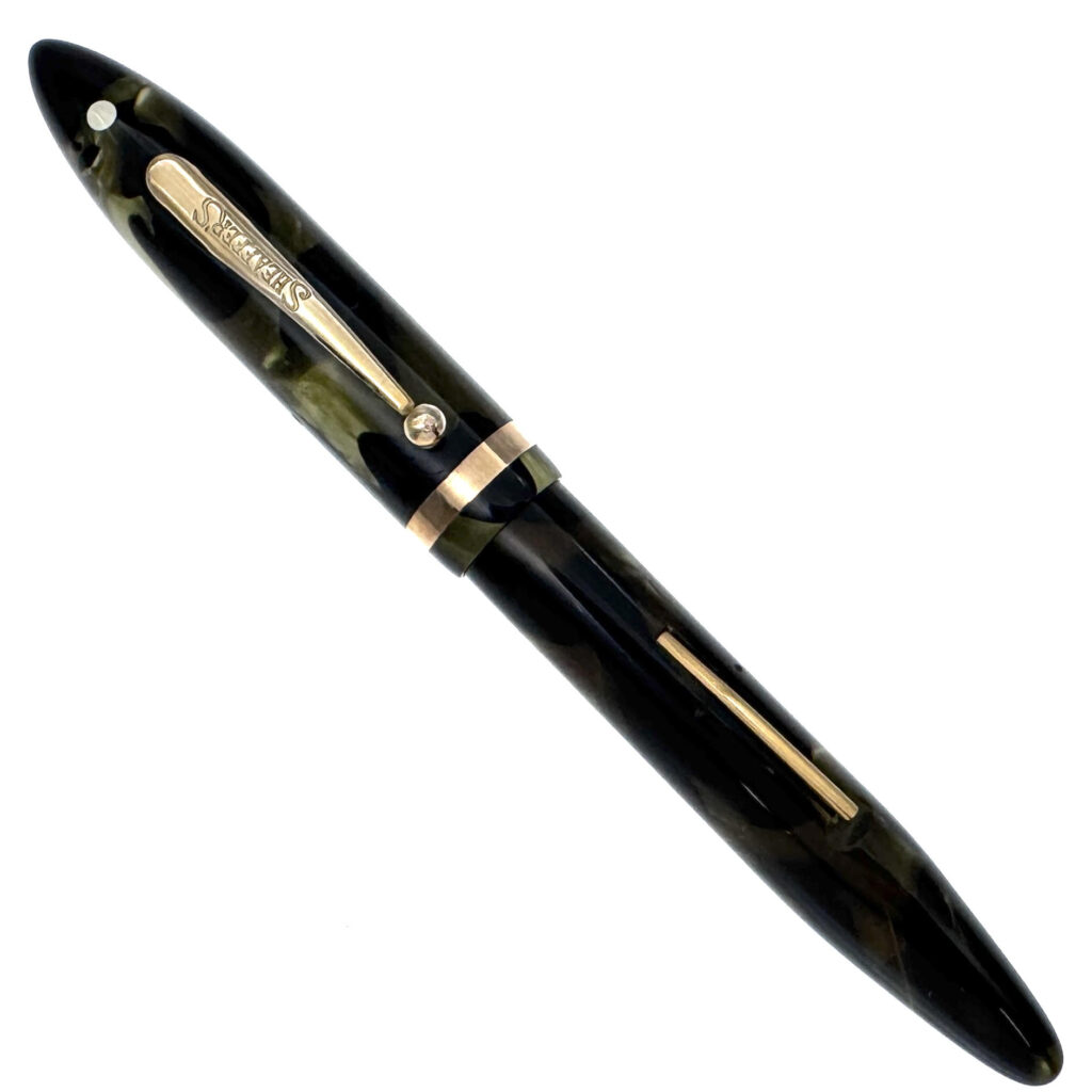 Sheaffer's Oversize Balance Marine Green Celluloid - hero