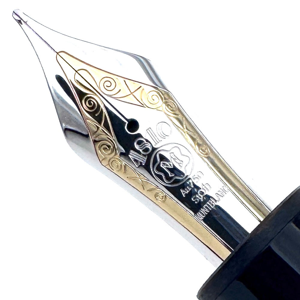 Montblanc Meisterstück 149 Black Platinum - nib face