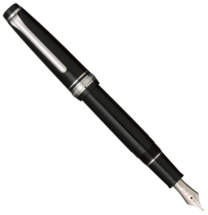 Sailor Pro Gear Slim Black Silver fountain pen