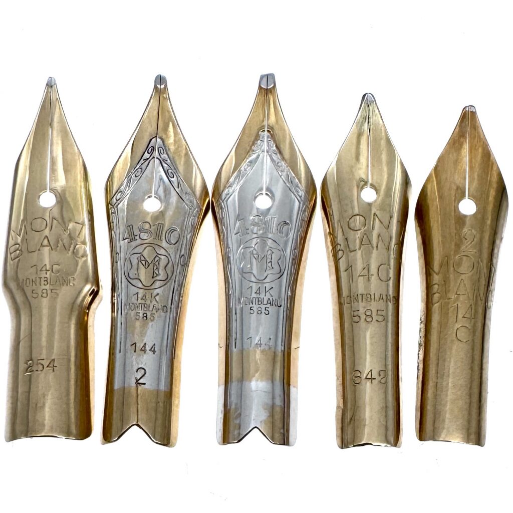 Montblanc Group of 5 Nibs 14C