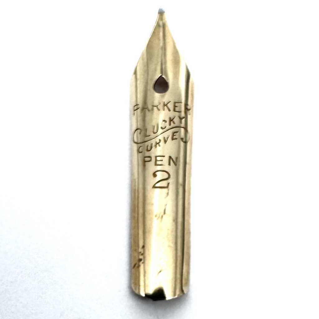 Parker Lucky Curve #2 Scroll Imprint Tear Drop Vent Hole