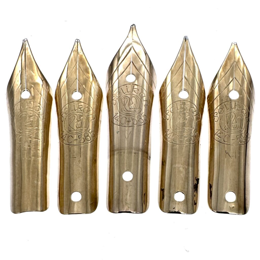Pelikan 14C Vintage group of 5 nibs