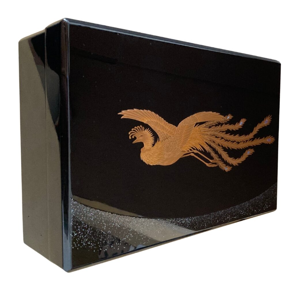 Golden Phoenix Urushi Maki-e Pen Display Case